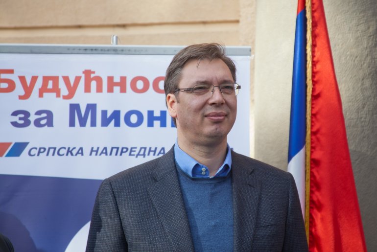 Aleksandar Vučić u Mionici (foto: Đorđe Đoković)