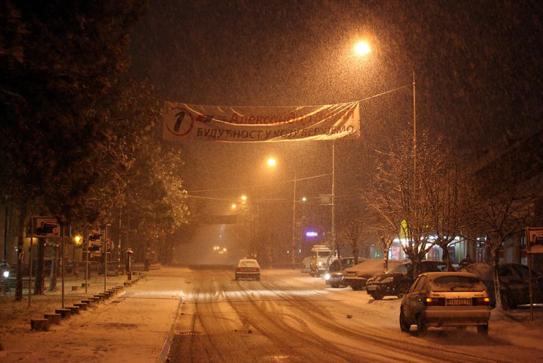 Mionica u izbornoj noći (foto: Đorđe Đoković)