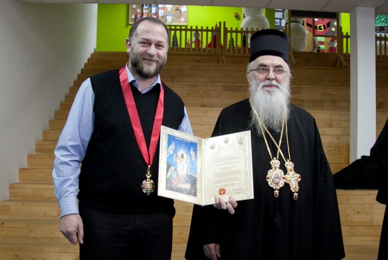 Zlatomir Marković i vladika Milutin (foto: Đorđe Đoković)