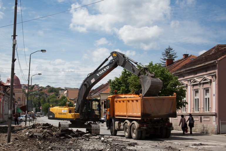 Radovi u Karađorđevoj (foto: Đorđe Đoković)