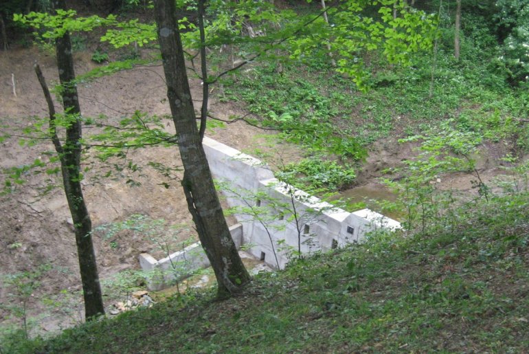 Novoizgrađeni objekat u Crkvenom potoku (foto: Dragan Savić)