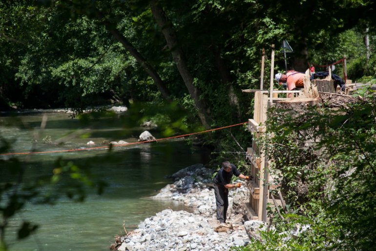 Gradnja novog mosta kod Penzionera (foto: Đorđe Đoković)