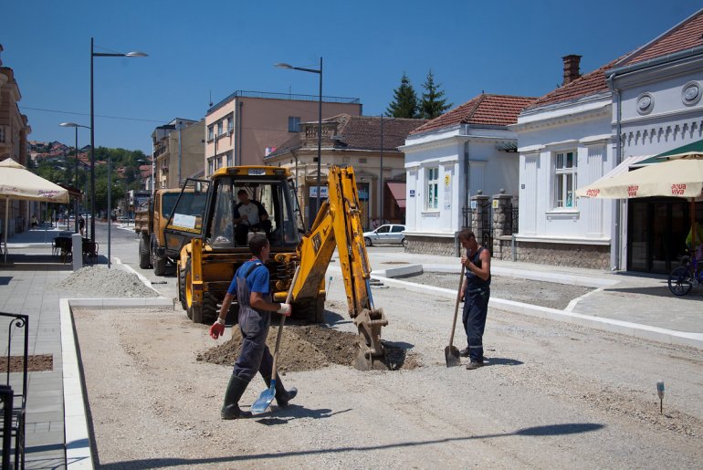 Radovi u Karađorđevoj (foto: Đorđe Đoković)