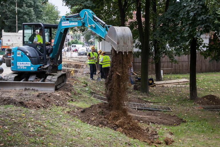 Radovi na toplovodnoj mreži (foto: Đorđe Đoković)