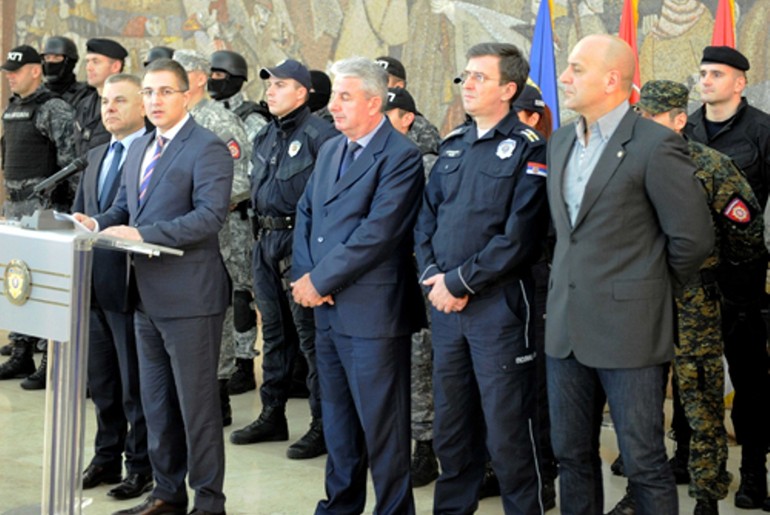 Nebojša Stefanović, konferenacija za novinare (foto: www.mup.gov.rs)