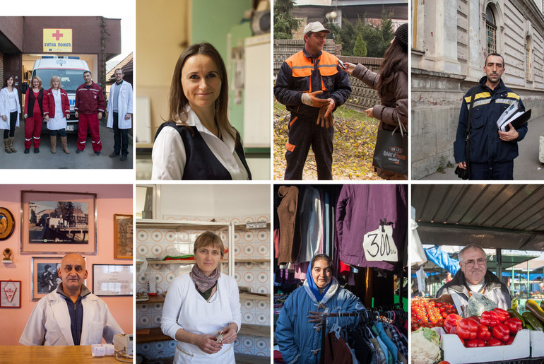 Ekipa Hitne pomoći, Radmila Gavrilović, Milan Krstić, Željko Petrović, Poslastičarnica Mefi, Snežana Milovanović Savić, Olga Jovanović i Ivko Pujić (foto: Đorđe Đoković)