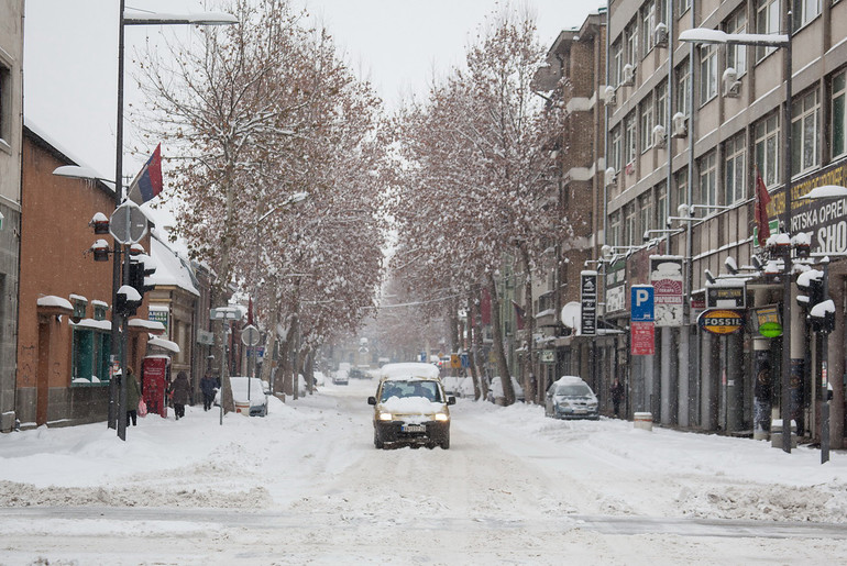 Sneg u Valjevu (foto: Đorđe Đoković)