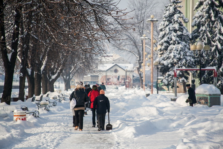 Sneg u Valjevu (foto: Đorđe Đoković)