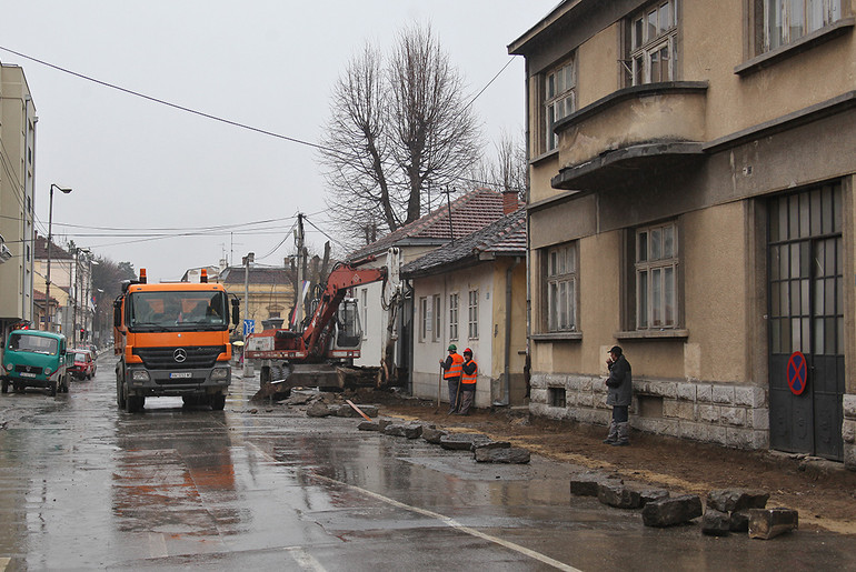 Radovi u Ulici vojvode Mišića (foto: Đorđe Đoković)