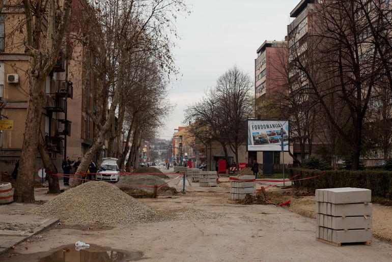 Radovi u Sinđelićevoj (foto: Đorđe Đoković)