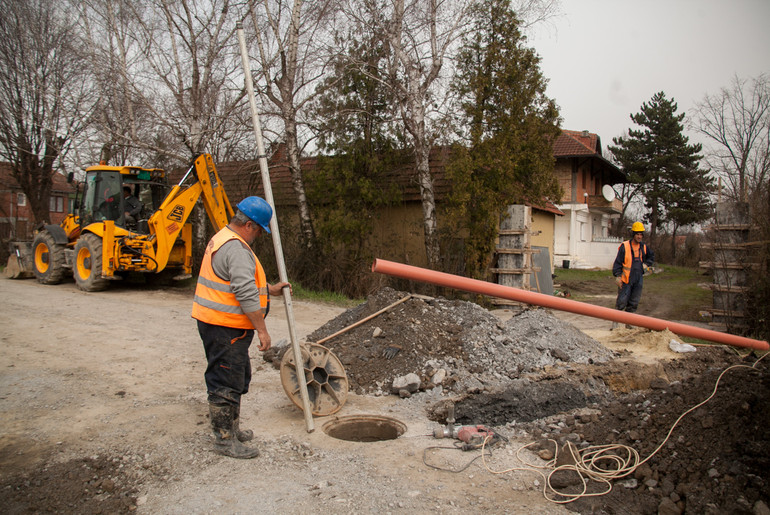 Radovi u Ulici Stevana Filipovića (foto: Đorđe Đoković)