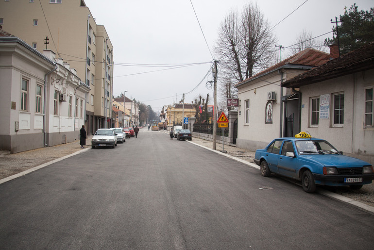 Asfaltiran deo Ulice vojvode Mišića (foto: Đorđe Đoković)