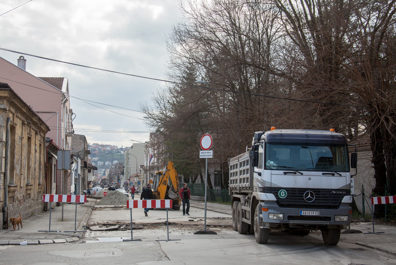 Radovi u Ulici vojvode Mišića (foto: Đorđe Đoković)