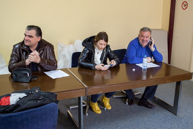 Naprednjaci na konferenciji za novinare GIK-a (foto: Đorđe Đoković)