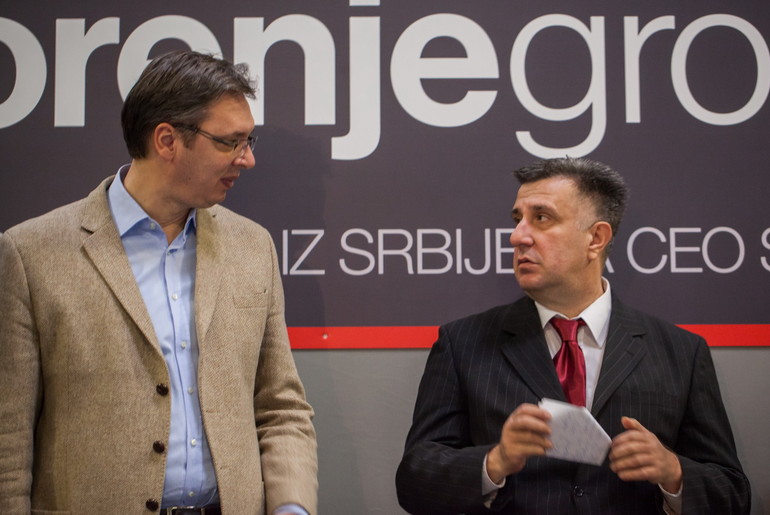 Aleksandar Vučić i Slobodan Gvozdenović (foto: Đorđe Đoković)
