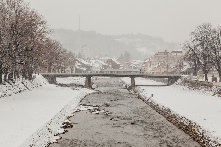 Snežno i hladno Valjevo (foto: Đorđe Đoković)