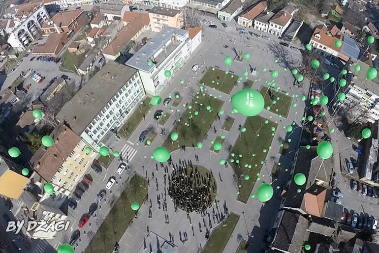 Baloni podrške sa Uba (foto: Dragan Belajac)