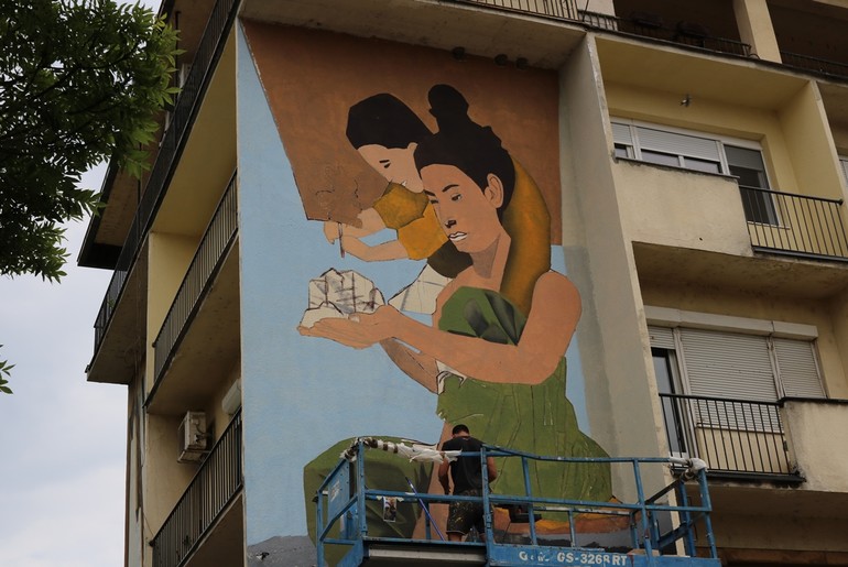 Mural Budućnost je u tvojim rukama (foto: Kolubarske.rs)