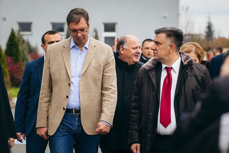 Aleksandar Vučić i Slobodan Gvozdenović (foto: Đorđe Đoković)