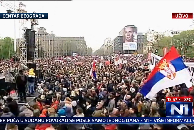 Svi kao jedan – 1 od 5 miliona - Beograd (foto: skrinšot N1)