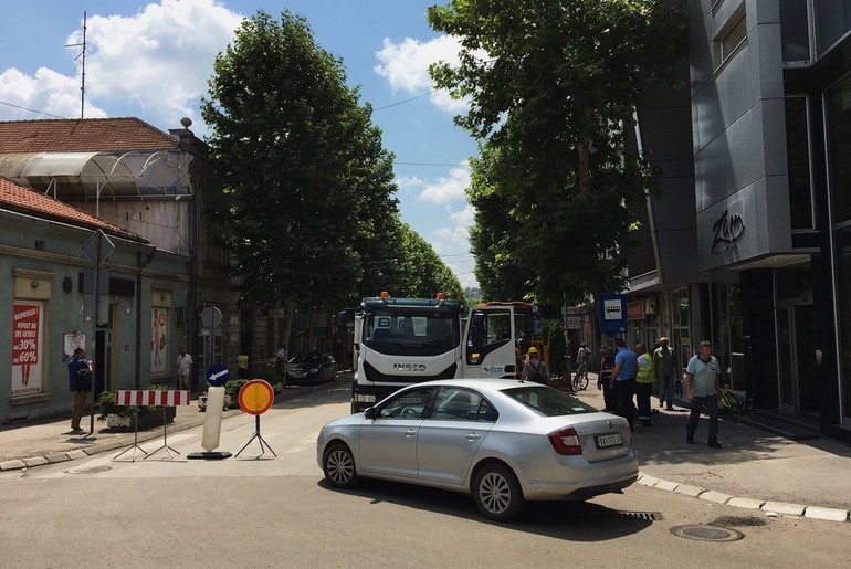 Radovi u Ulici Vuka Karadžića (foto: Đorđe Đoković)