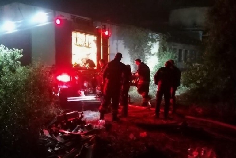 Požar u Novoj Srbijanki (foto: Kolubarske.rs)