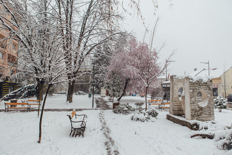 Martovski sneg u Valjevu (foto: Đorđe Đoković)