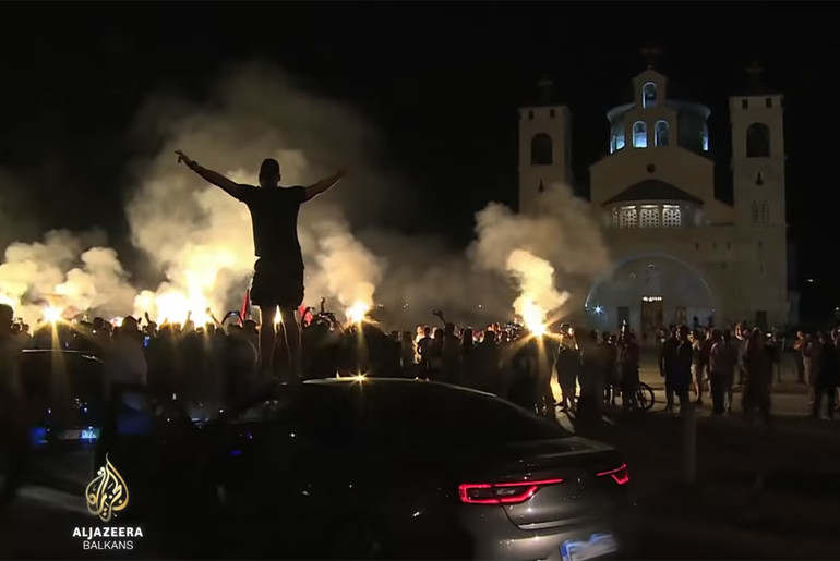 Slavlje u Crnoj Gori (foto: Skrinšot Al Jazeera Balkans )