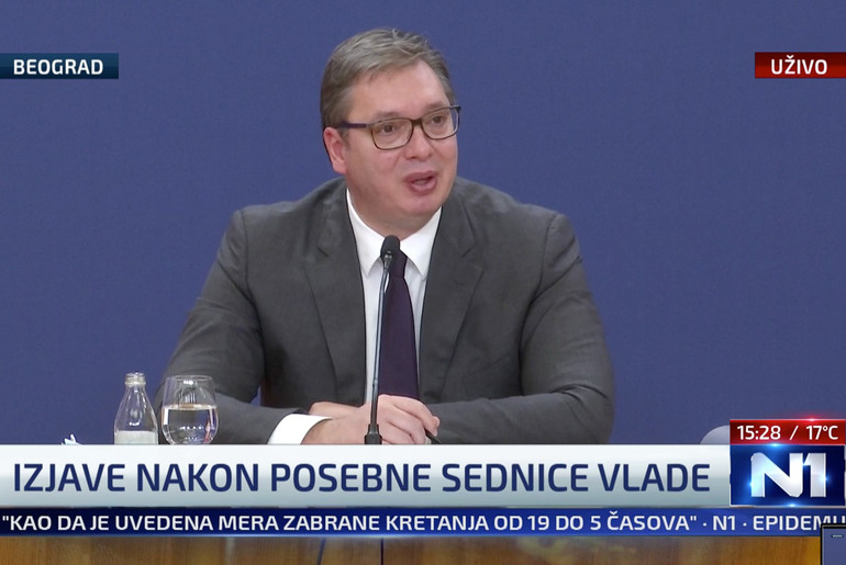 Aleksandar Vučić (foto: skrinšot TV N1)
