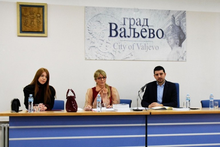 Pomoćnica ministra u Gradskoj kući (foto: www.valjevo.rs)