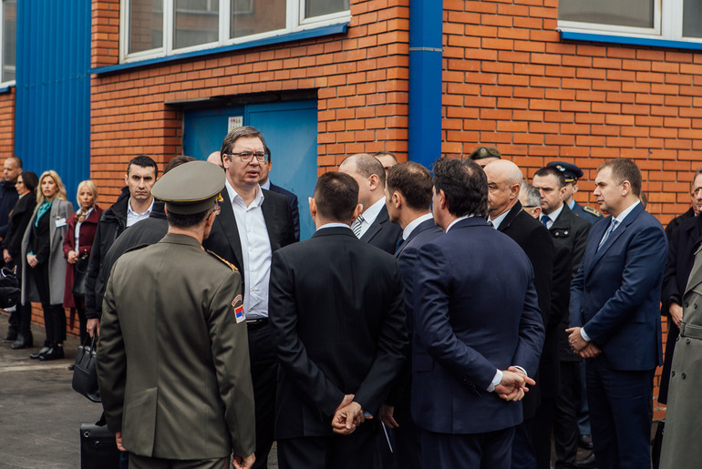 Aleksandar Vučić sa saradnicima u Krušiku (arhiva) (foto: Đorđe Đoković)