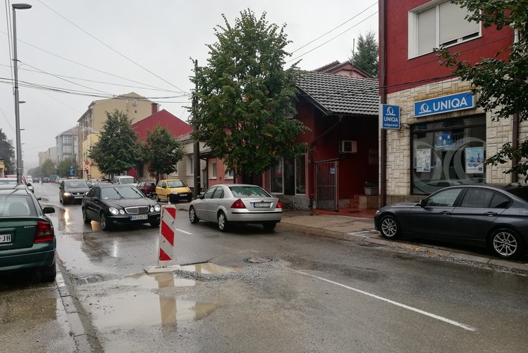 Oštećenje u Pantićevoj ulici (foto: Kolubarske.rs)