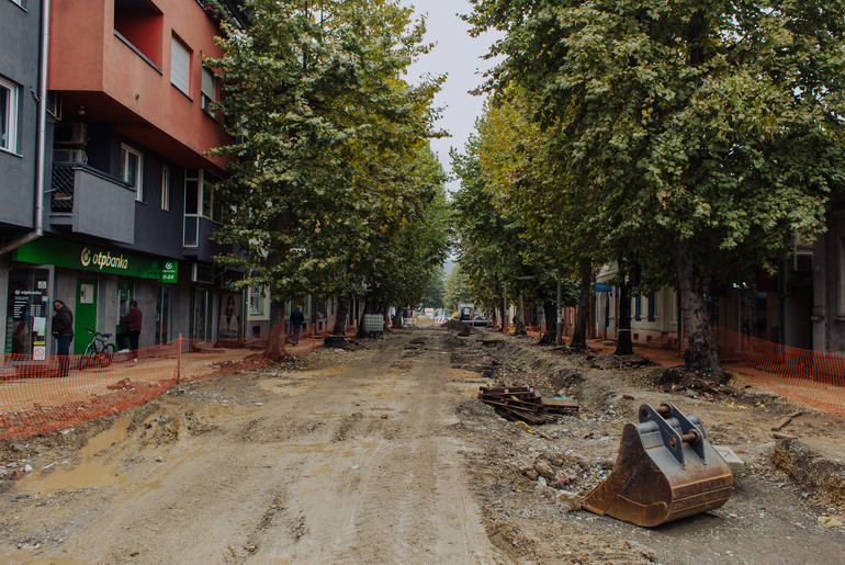 Radovi u Ulici Vuka Karadžića (13.10.) (foto: Đorđe Đoković)