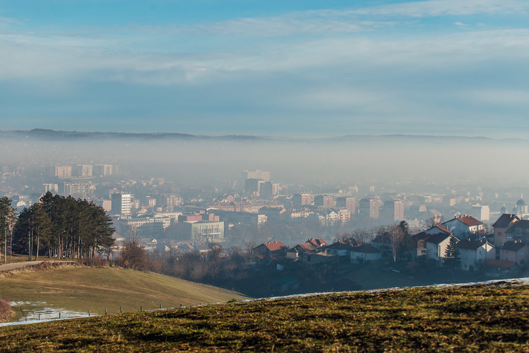 Zagađen vazduh u Valjevu (foto: Đorđe Đoković)