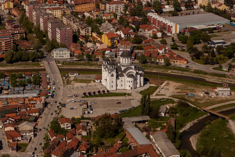 Valjevo iz vazduha (foto: Đorđe Đoković)