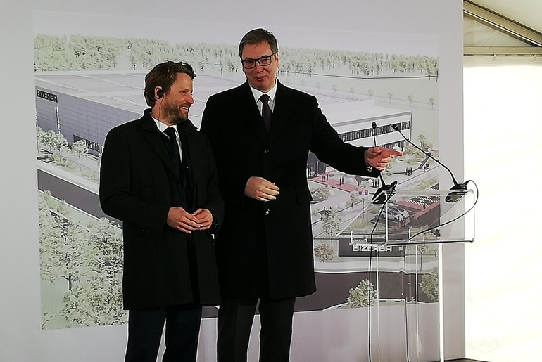 Andreas Kraut i Aleksandar Vučić (foto: Kolubarske.rs)