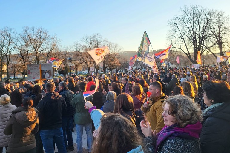 Svečani doček učesnicima marša (foto: Kolubarske.rs)