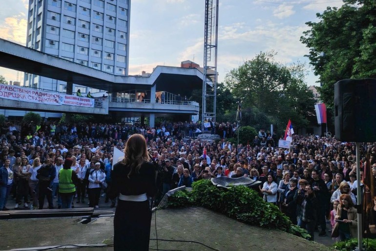 Protest Zdrava priča (foto: Kolubarske.rs)