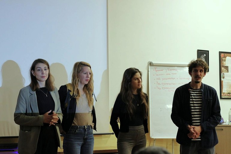Režiserke sa organizatorom (foto: Sofija Ranković)